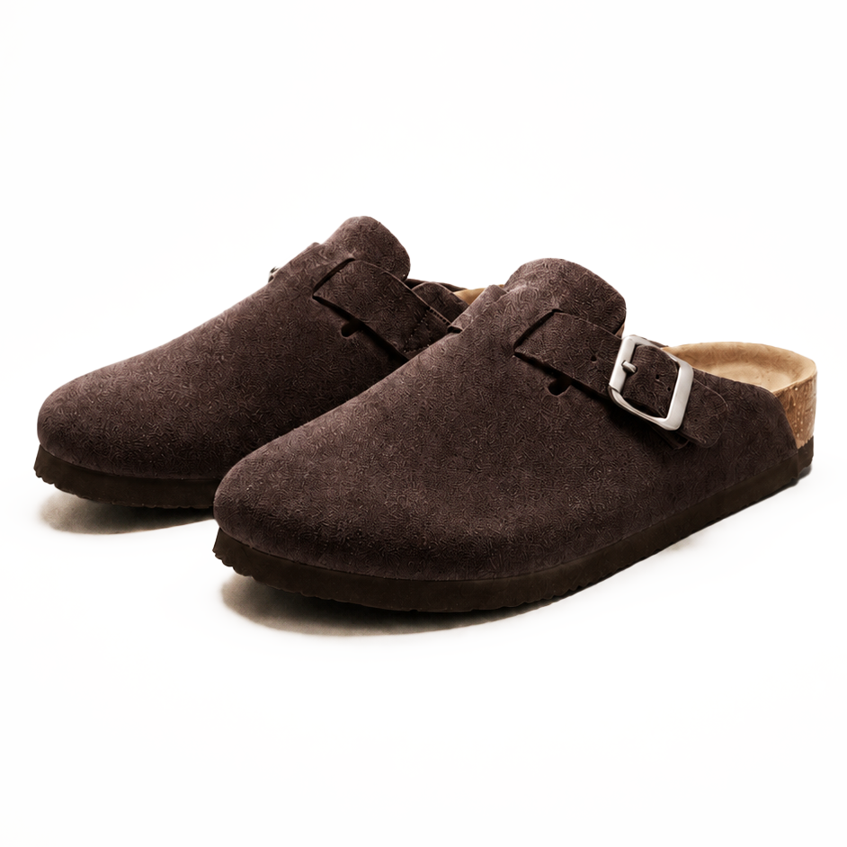Suede Clogs – Mocha