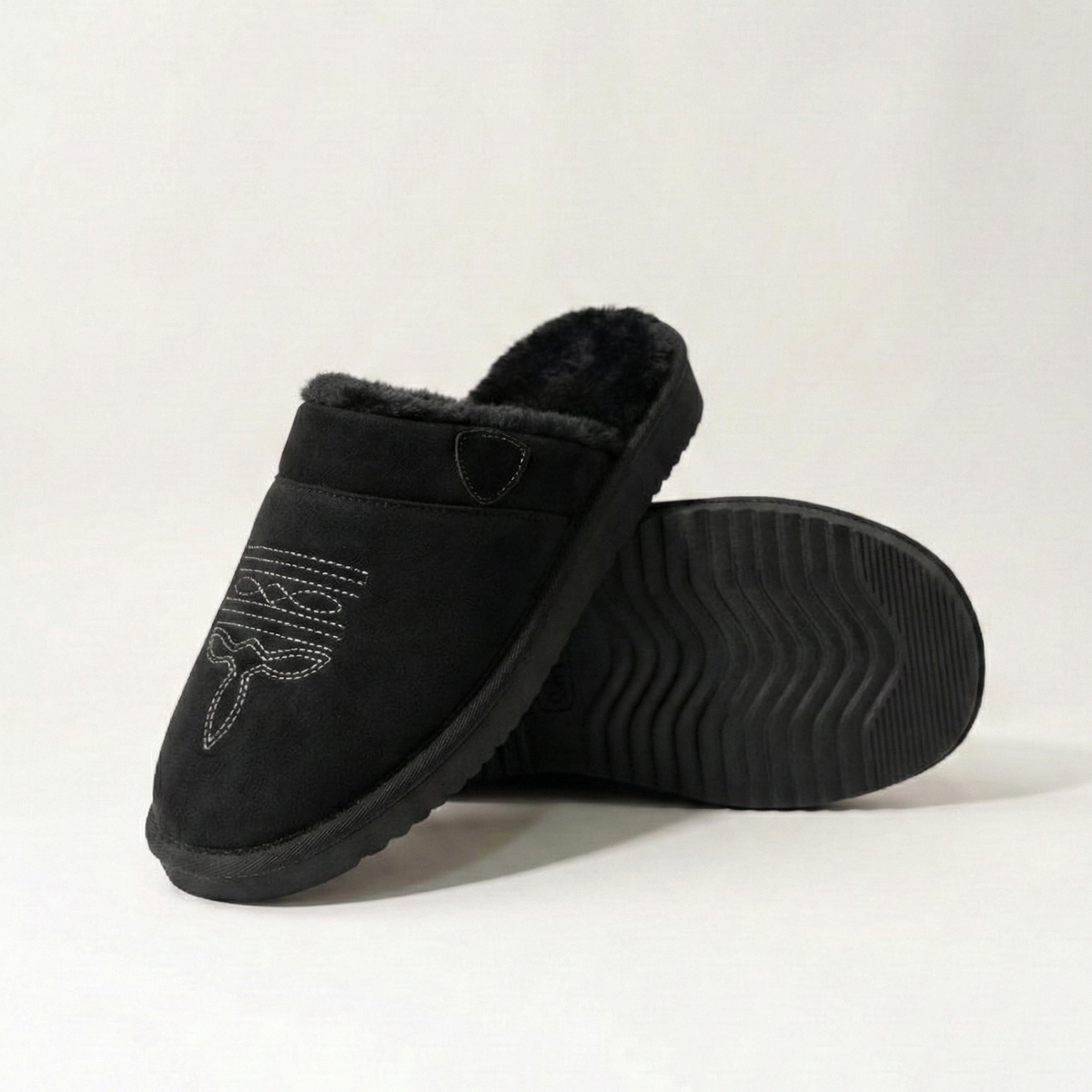 Cowboy Slippers – Black