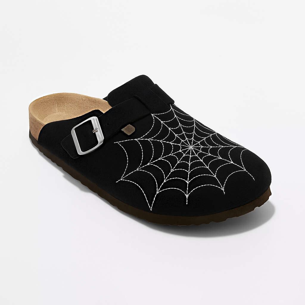 Spider-Web Clogs – Black